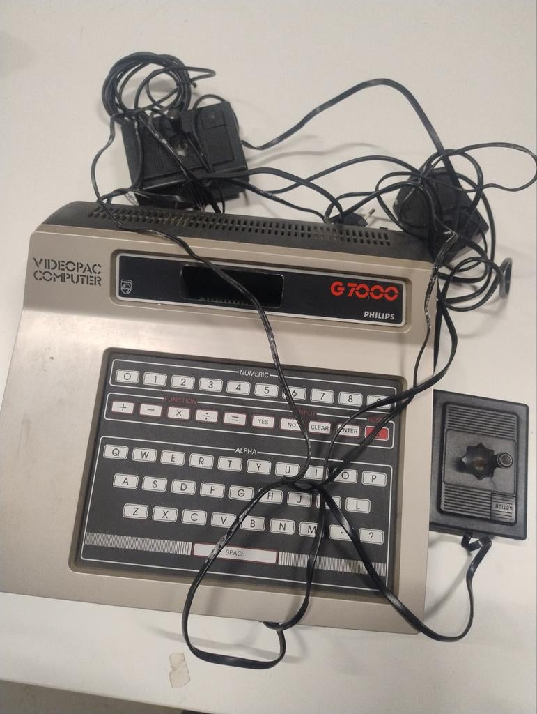 Philips G 7000 Videopac computer + 10 spellen (origineel), Spelcomputers en Games, Ophalen of Verzenden, Gebruikt