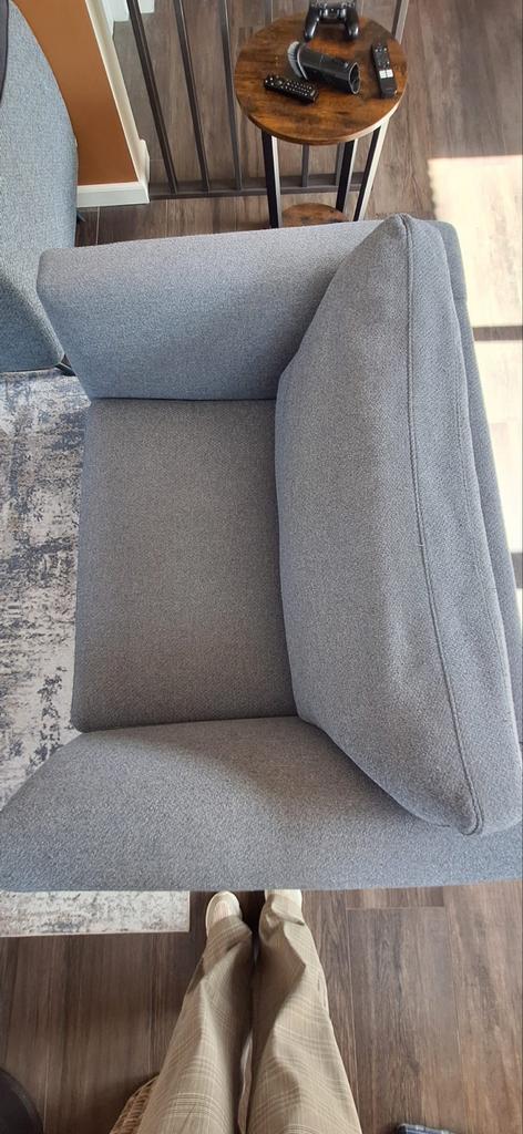 Henders en Hazel Loveseat Blauw Stof, Huis en Inrichting, Ophalen, Gebruikt, Tweepersoons, 75 tot 100 cm