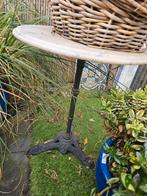 Ronde tafel met marmeren blad, Ophalen, Rond, Metaal