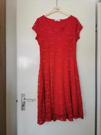 148 .. Zgan rode kanten jurk maat xl, Ophalen of Verzenden, Zo goed als nieuw, Rood, Jurk