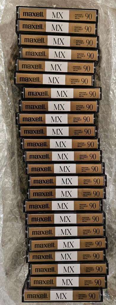 MAXELL MX90 klasse Metal tape nieuw circa 23 stuks, Ophalen of Verzenden, Zo goed als nieuw, Maxell, Nvt