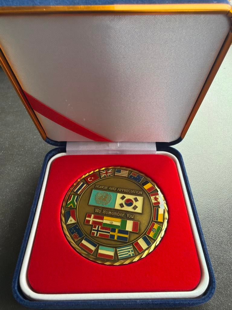 Munt 60e verjaardag Koreaanse Oorlog, Ophalen of Verzenden, Overige materialen, Buitenland