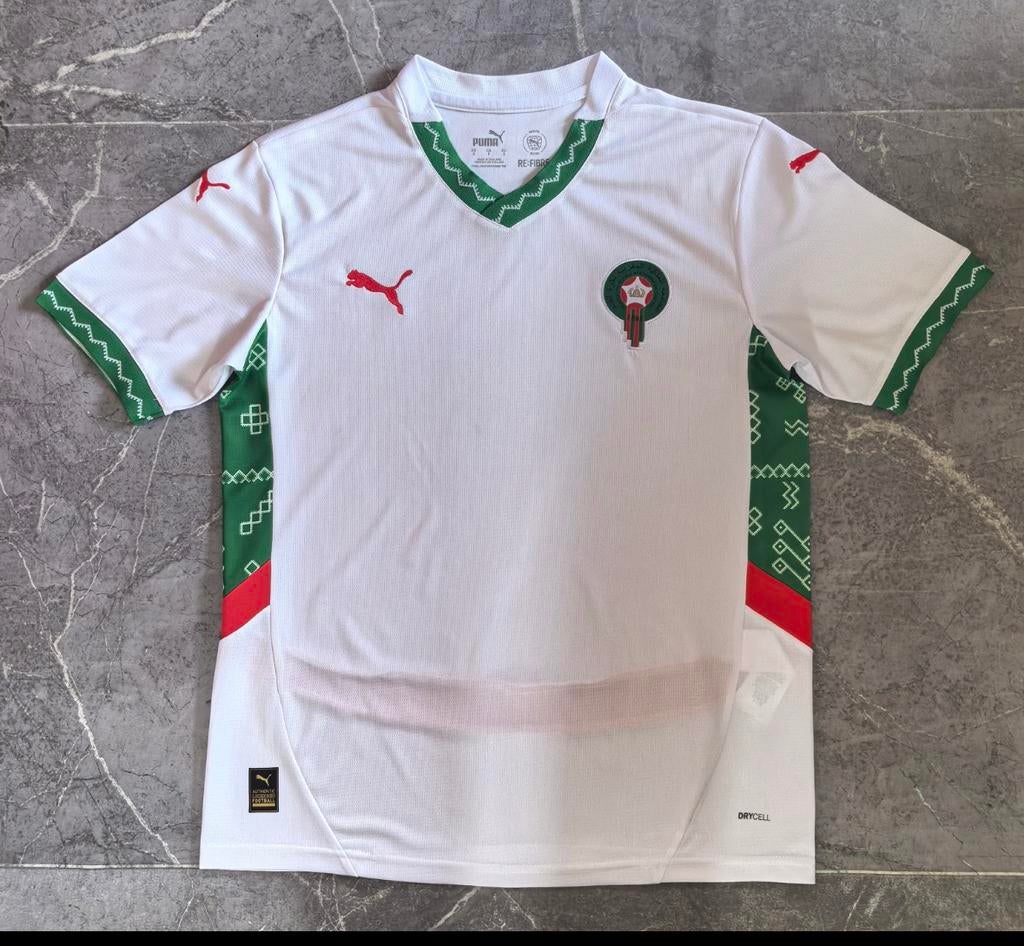Nieuw Puma Marokko voetbalshirt wit/groen, Ophalen of Verzenden, Nieuw, Maat 46 (S) of kleiner, Groen