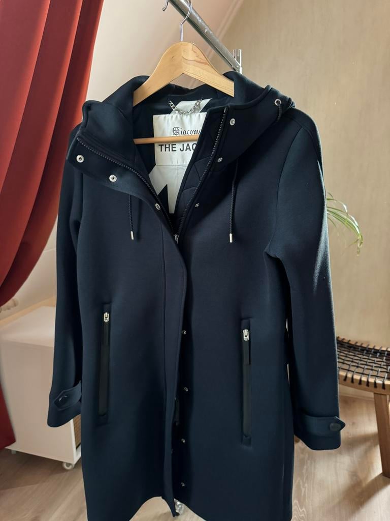 Gevoerde blauwe jas van Giacomo maat S, Ophalen of Verzenden, Nieuw, Maat 36 (S), Blauw