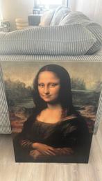 Mona lisa op canvas, Ophalen of Verzenden, Zo goed als nieuw, Schilderij, 75 cm of meer
