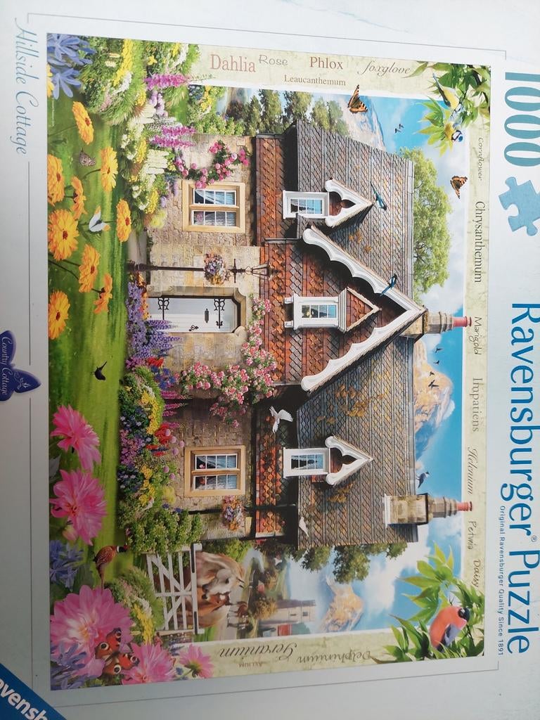 Ravensburger puzzel 1000 stukjes Hillside Cottage, Ophalen of Verzenden, Meer dan 50 stukjes, Nieuw, 6 jaar of ouder