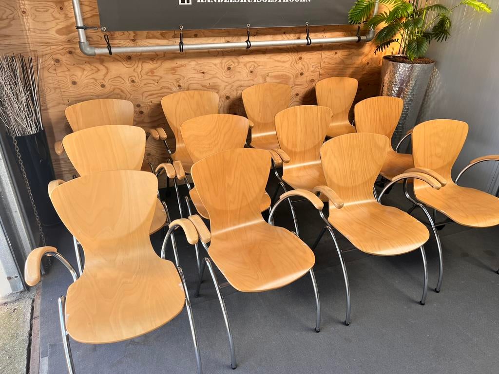 Stapelbare stoelen (32 stuks), Ophalen, Bruin, Xx, Xx