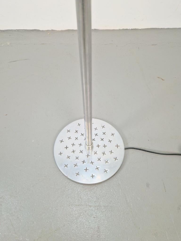Vintage chromen alu vloerlamp Habitat, UK ´90, N, 100 tot 150 cm, Ophalen of Verzenden, N