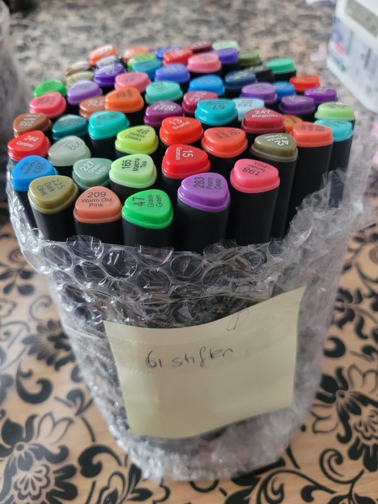 Decotime alcoholmarkers 61 stuks set 1, Verzenden, Nieuw, Potlood of Stift