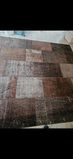 Patchwork vloerkleed - Bruin/Beige tinten, Gebruikt, 200 cm of meer, Ophalen of Verzenden, 200 cm of meer