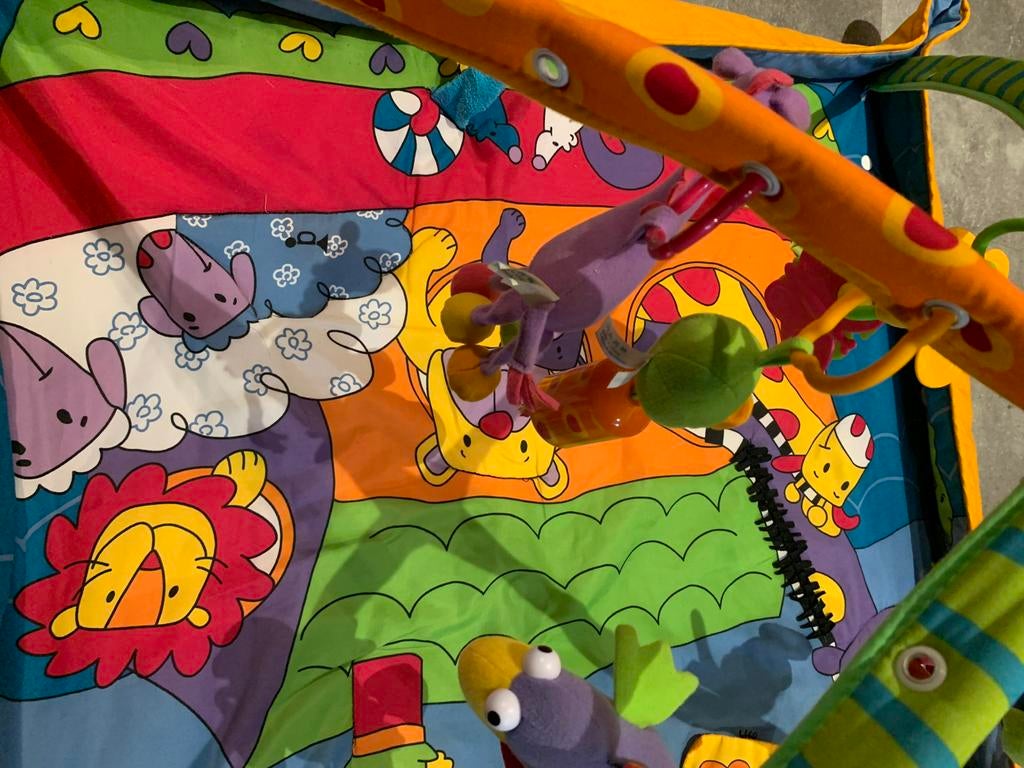 Baby speelkleed met boog en speeltjes, Ophalen, Gebruikt