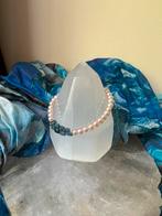 Topaas London blue parel geluk beschermt zeldzaam uniek, Sieraden, Tassen en Uiterlijk, Armbanden, Met bedels of kralen, Blauw