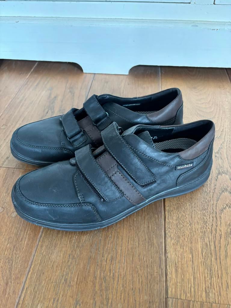 Mephisto heren schoenen zwart/ bruin leer maat 11, Verzenden, Nieuw, Zwart, Overige typen