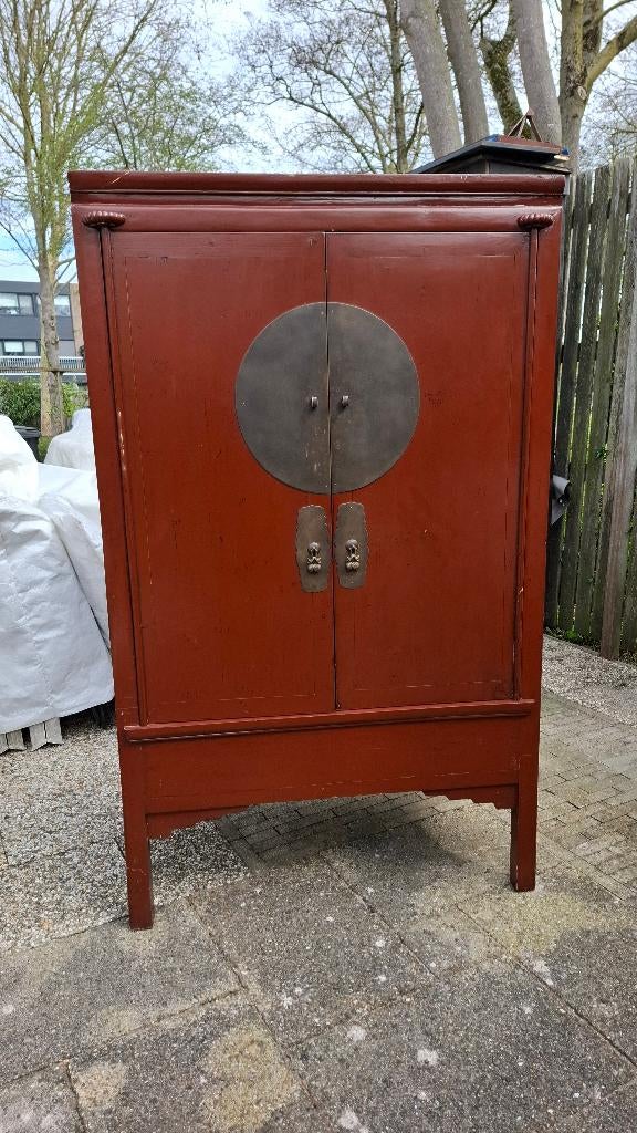 Chinese bruidskast, Huis en Inrichting, Ophalen, Gebruikt, 150 tot 200 cm, Antiek oosters