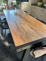 Mooie eettafel eiken 260x100, Huis en Inrichting, Tafels | Eettafels, Ophalen, Gebruikt, Eikenhout, 200 cm of meer
