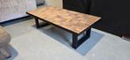 Salontafel Towerliving met stalen frame en mangohout, Ophalen, Overige materialen, Gebruikt, 50 tot 100 cm