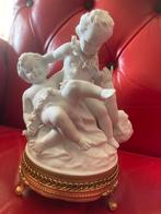 Antiek Unterweissbach Biscuit Porseleinen Putti Figuurgroep, Ophalen of Verzenden
