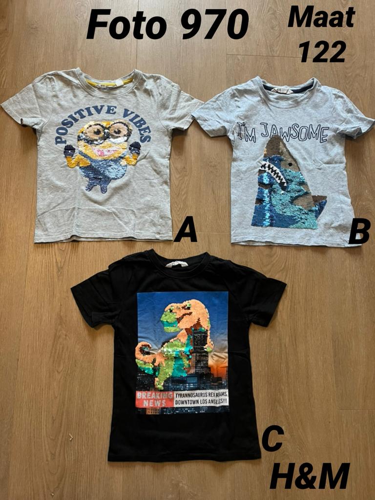 Shirt jongen h&m maat 122 *foto 970*, Kinderen en Baby's, Kinderkleding | Maat 122, Ophalen of Verzenden, Zo goed als nieuw, Meisje