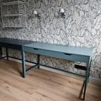 Ikea Alex groengrijs (65 euro ) bureau en donkerblauw (55), Ophalen, Gebruikt, 100 tot 150 cm, Rechthoekig