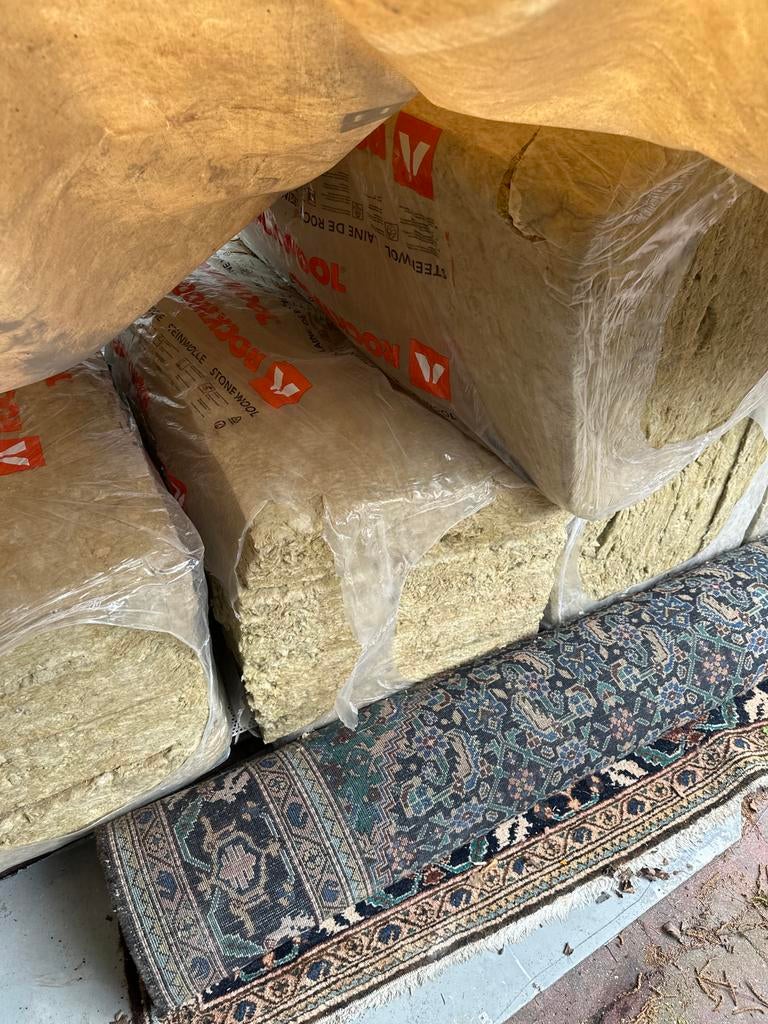 7 pakken steenwol isolatie, Doe-het-zelf en Verbouw, Isolatie en Afdichting, Ophalen, Nieuw, Steenwol, 15 m² of meer