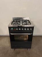 Luxe Boretti fornuis 4 pits antraciet - 90 cm, 60 cm of meer, Ophalen of Verzenden, Zo goed als nieuw, Gas