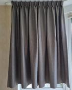 Gordijn met vlinderplooi. Verduisterend.1 stel., Ophalen of Verzenden, 200 cm of meer