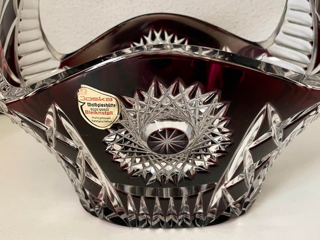 Joska Waldglashütte Kristallen Mand - Robijnrood, Antiek en Kunst, Ophalen of Verzenden