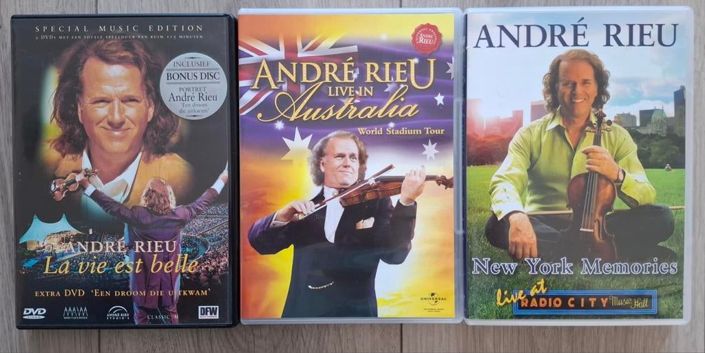 Dvd's van Andre Rieu 3 stuks., Alle leeftijden, Ophalen of Verzenden, Zo goed als nieuw