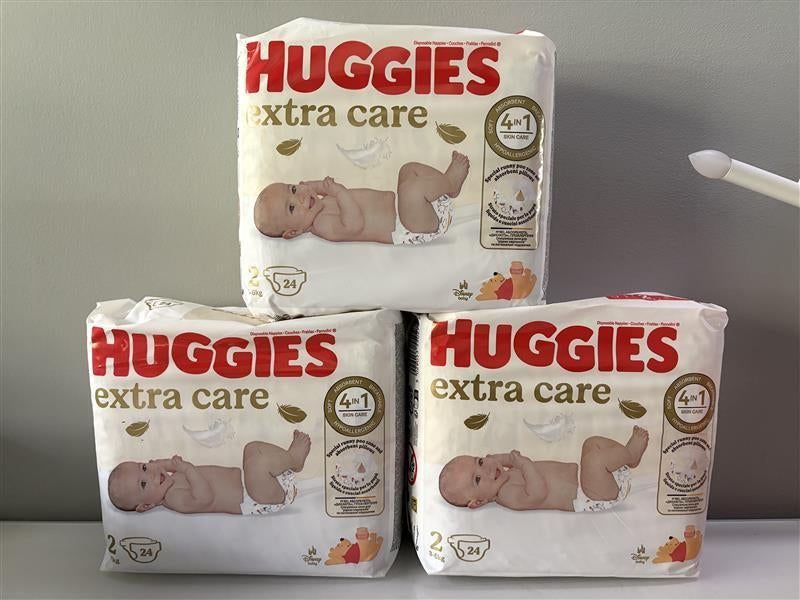 3 pakken Huggies Maat 2, Kinderen en Baby's, Badjes en Verzorging, Ophalen of Verzenden, Nieuw, Overige typen, Overige merken