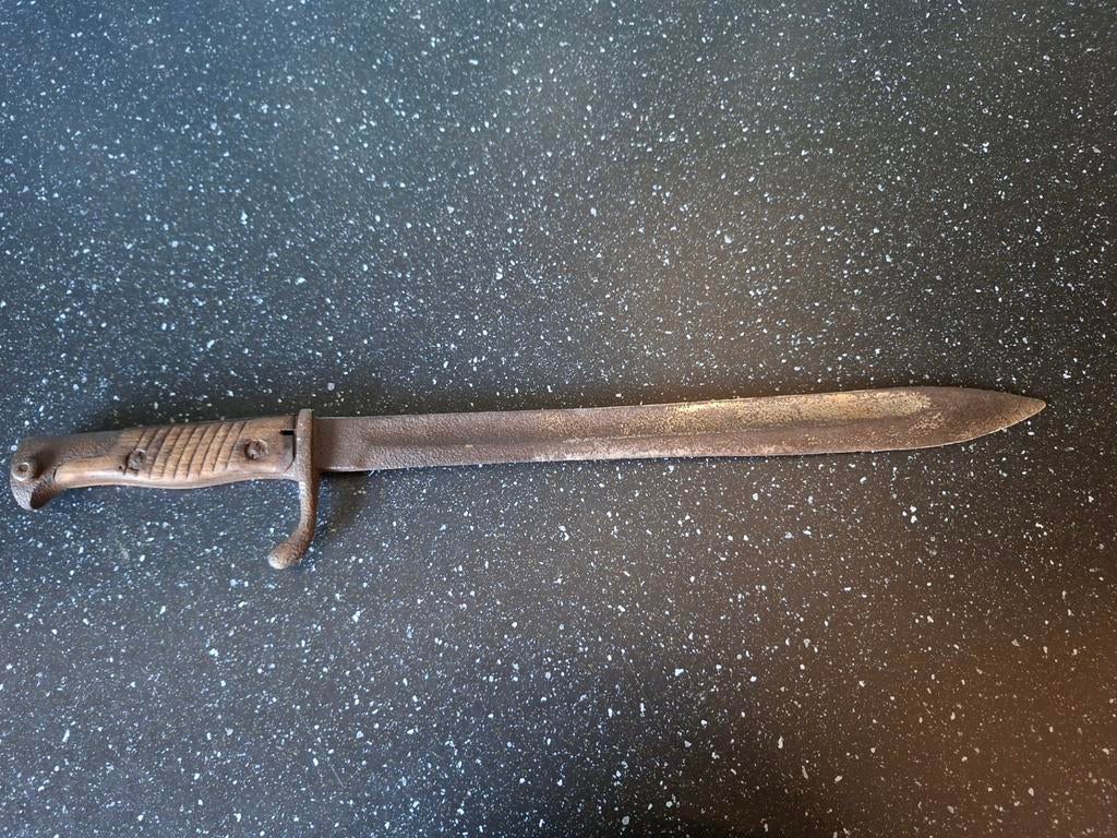 Ww1 wo1 Duitse schuurvondst mauser butcher bajonet, Verzamelen, Ophalen of Verzenden, Landmacht, Duitsland, Mes of Dolk