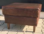 Leren voetenbankje, 125 cm of meer, ., Leer, Ophalen of Verzenden
