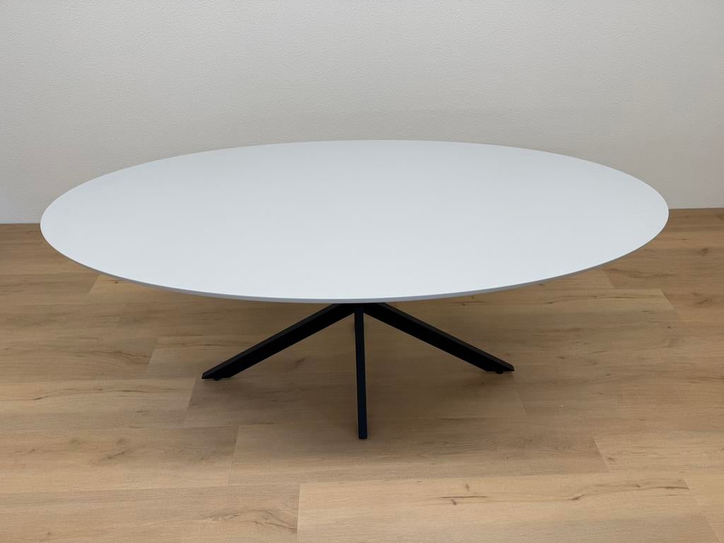 Ovale eettafel Fenix Grigio Efeso 180x90 - Direct Leverbaar