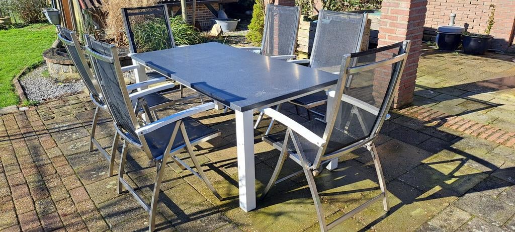 Zeer degelijk tuinmeubelset Te koop, Ophalen, Overige materialen