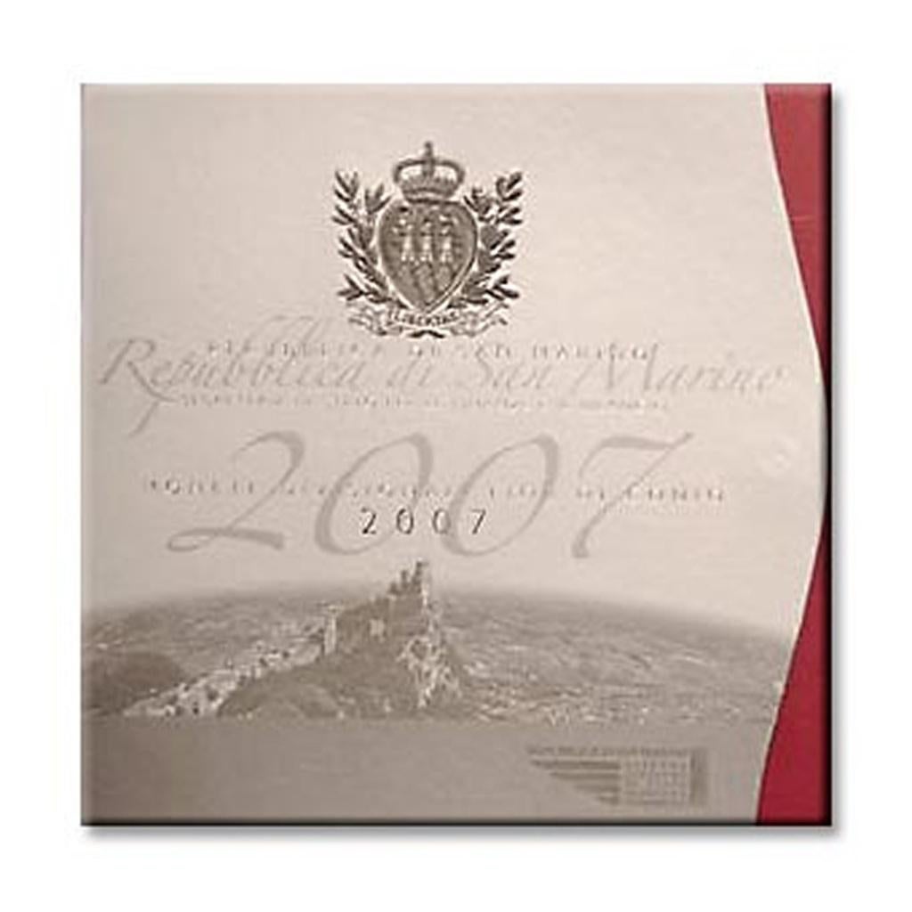 San Marino BU-jaarset 2007 + 5 euro, Ophalen of Verzenden, San Marino, Overige waardes, Setje