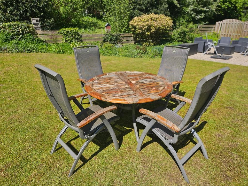 Hartman tuinset da vinci met South Whales teaken tafel, Ophalen, Gebruikt