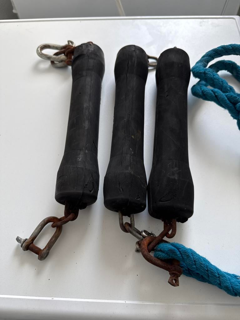 Rubbers voor landvasten - Set van 3 stuks, Watersport en Boten, Ophalen of Verzenden, Gebruikt, Lijn of Blok