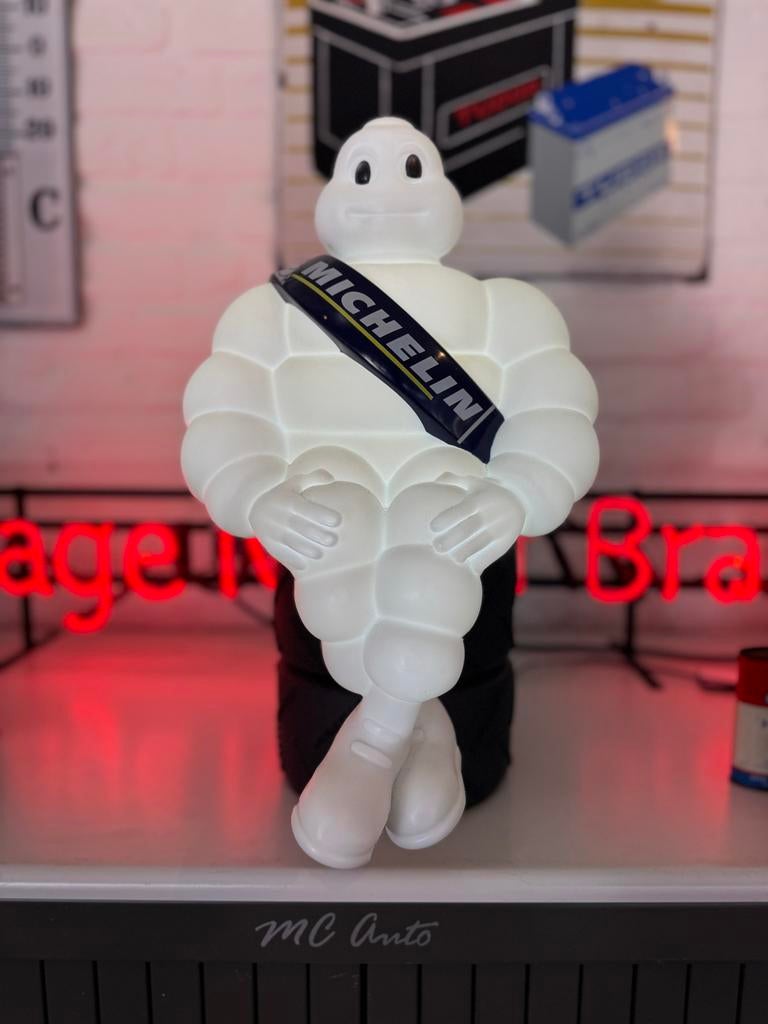 Michelin Bibendum reclame lamp - verzamelobject, Verzamelen, Merken en Reclamevoorwerpen, Ophalen, Gebruikt, ., Lichtbak of (neon) lamp