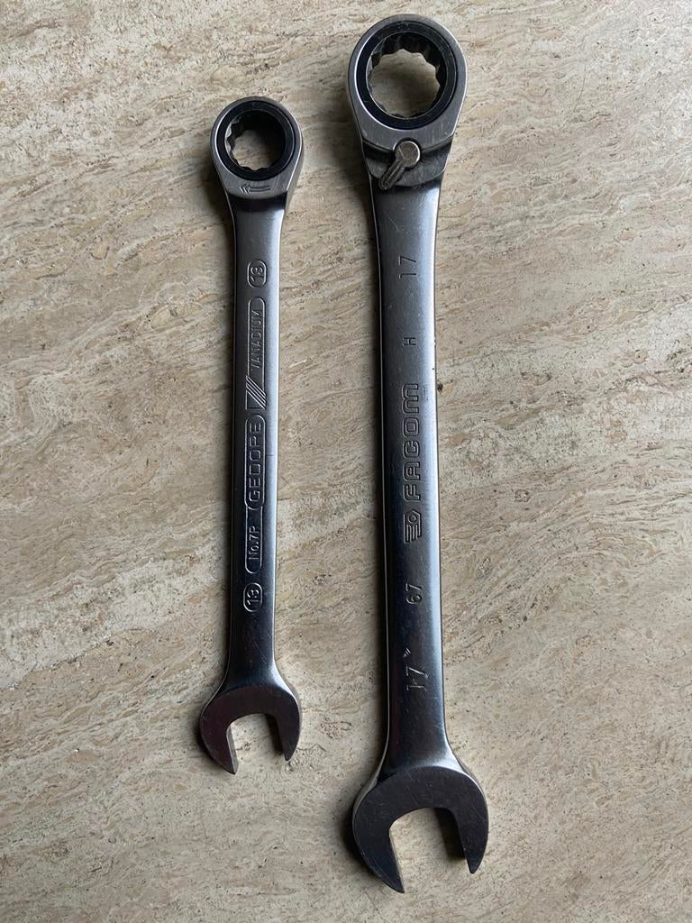 Ratelsleutels.17 en 14., Auto diversen, Autogereedschap, Verzenden, Zo goed als nieuw