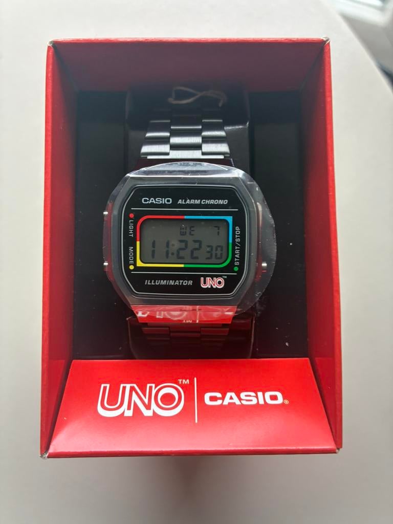 Casio horloge UNO variant - NIEUW, Staal, Polshorloge, Nieuw, Ophalen of Verzenden
