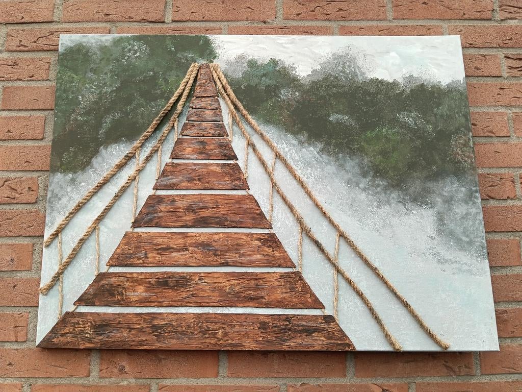 Handgemaakte hangbrug decoratie, Ophalen of Verzenden, Nieuw