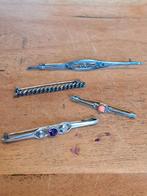 4 zilveren broches / spelden, 4 tot 7 cm, Onbekend, Ophalen of Verzenden, Zo goed als nieuw