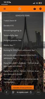 Rotterdam marathon ticket, Eén persoon