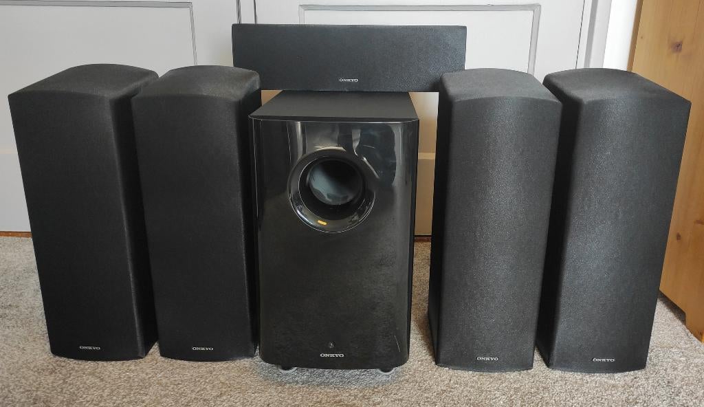 Complete luidsprekerset Onkyo Dolby Atmos / 5.1, Audio, Tv en Foto, Luidsprekers, Gebruikt, Complete surroundset, 120 watt of meer
