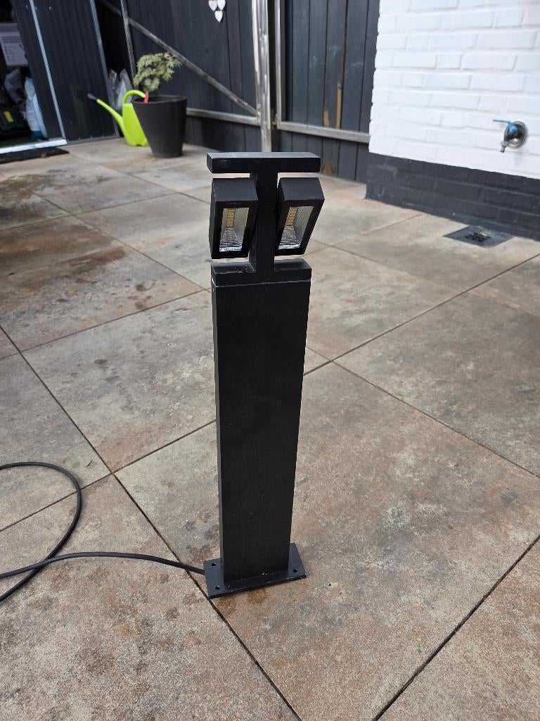 tuinverlichting met 2x beweegbare spot, Minder dan 50 watt, Staande lamp, Aluminium, Ophalen of Verzenden
