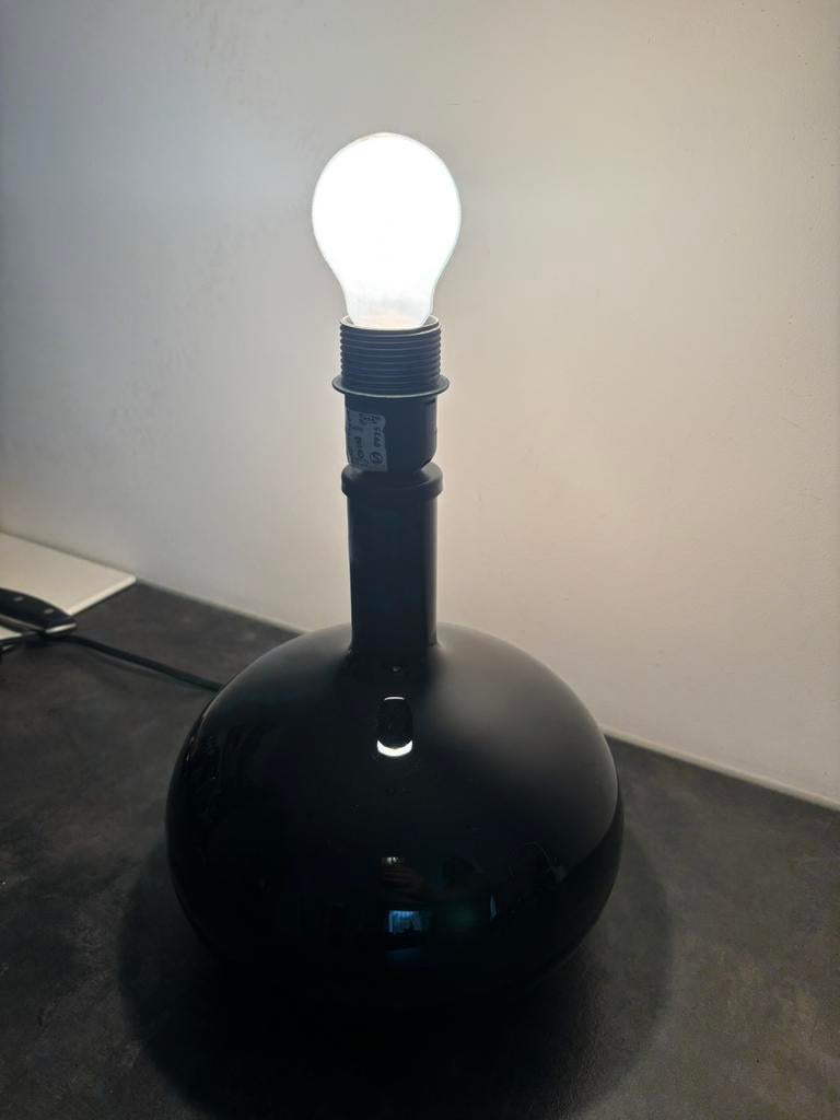 IKEA ANNE NILSSON. Tafellamp dimbaar Ljusås Ysby, black, Vintage, Ophalen of Verzenden, Minder dan 50 cm, Glas