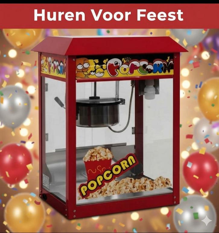 Popcornmachine Te Huur, Hobby en Vrije tijd, Feestartikelen | Verhuur, Overige, Ophalen