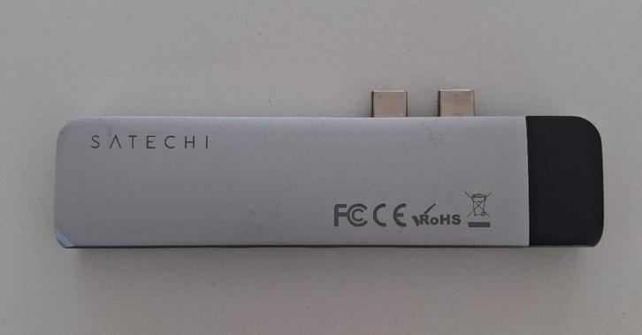 Satechi Type-C Pro Hub Adapter voor MacBook Pro/Air, Computers en Software, Apple Macbooks, Zo goed als nieuw, MacBook, 13 inch