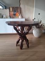 Interlockende Afrikaanse "unity" tafel., Huis en Inrichting, Tafels | Eettafels, Ophalen, Zo goed als nieuw, Vintage