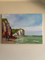Origineel schilderij Anne-Esther – zee/klif 30x40 cm, Ophalen of Verzenden