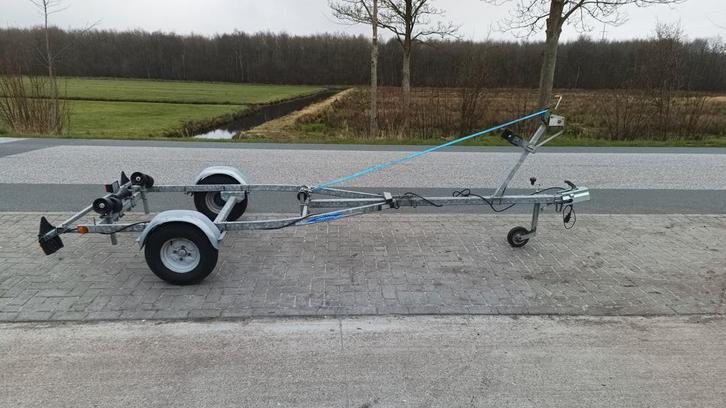 Freewheel| Boottrailer| 4,5 meter | 350 kg. | Kantelbaar, Watersport en Boten, Boottrailers, Gebruikt, Sloepentrailer, Minder dan 1500 kg